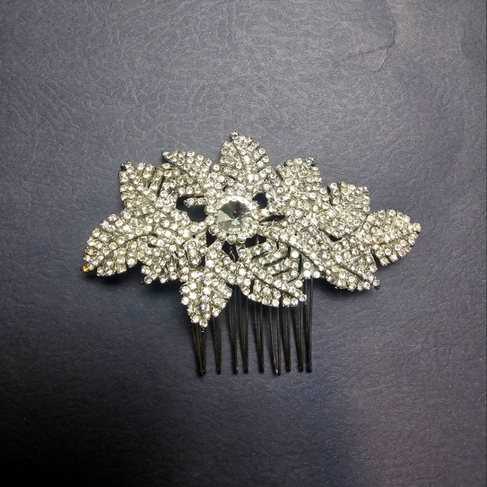 Vintage Crystal Aurora Hair Comb
